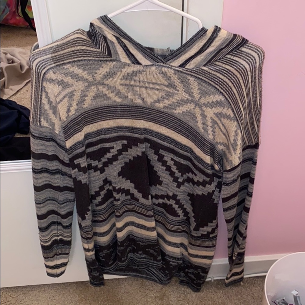 Aztec hoodie sweater